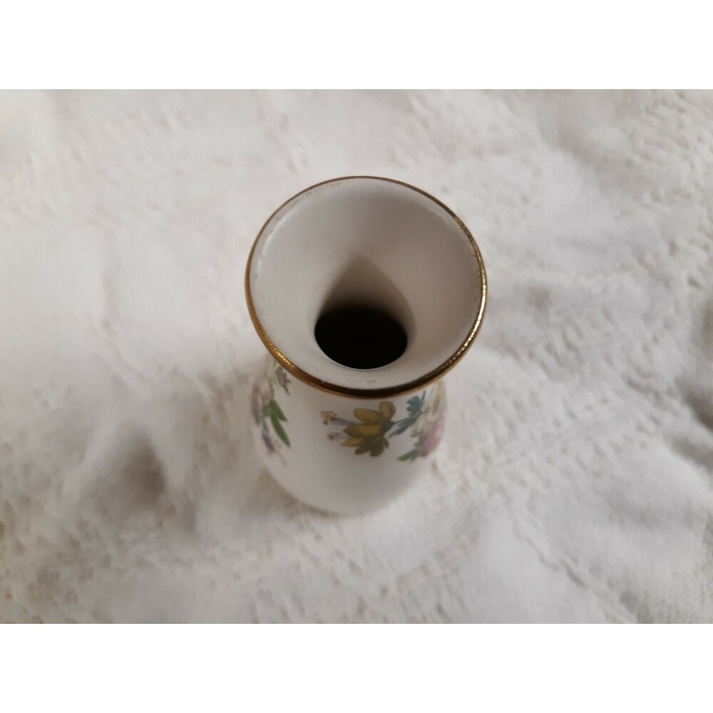 Vintage FLORA KERAMIEK GOUDA Mini Bud Vase Floral Pattern HOLLAND Pottery Vase - Picture 5 of 7